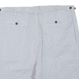 NAUTICA Mens Chino Shorts White Striped XL W40