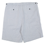 NAUTICA Mens Chino Shorts White Striped XL W40