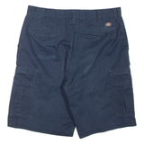 DICKIES Mens Cargo Shorts Blue L W35