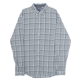 TOMMY HILFIGER Slim Fit Mens Shirt Grey Check Long Sleeve XL