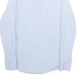 TOMMY HILFIGER Slim Fit Mens Plain Shirt Blue Long Sleeve M