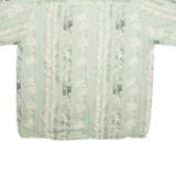 PURITAN Mens Hawaiian Shirt Green Crazy Pattern XL