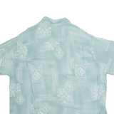 CAMPIA Mens Shirt Blue Crazy Pattern XL