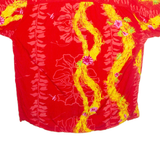 MAMO Womens Shirt Red Floral XL