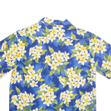 ISLAND RESERVE Womens Shirt Blue Floral L