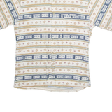 PIERRE CARDIN Mens Shirt Beige Crazy Pattern M