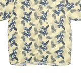 PURITAN Womens Hawaiian Shirt Yellow Viscose Floral L