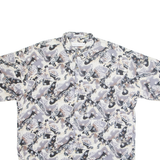 HENRY GRETHEL Womens Shirt Purple Crazy Pattern L