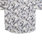 HENRY GRETHEL Womens Shirt Purple Crazy Pattern L