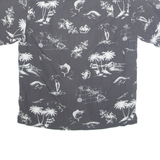 MILANO BAY Mens Shirt Grey Crazy Pattern L