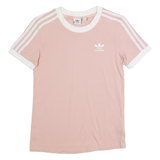 ADIDAS Womens T-Shirt Pink UK 4