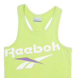 REEBOK Womens Vest Green Sleeveless S