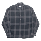 CALVIN KLEIN JEANS Mens Shirt Black Check Long Sleeve S