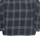 CALVIN KLEIN JEANS Mens Shirt Black Check Long Sleeve S