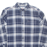 TOMMY HILFIGER Mens Shirt Blue Check Long Sleeve M