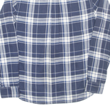 TOMMY HILFIGER Mens Shirt Blue Check Long Sleeve M