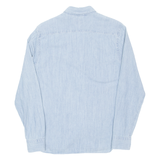 LEVI'S Denim Look Mens Plain Shirt Blue Long Sleeve S