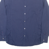 TED BAKER Mens Plain Shirt Blue Long Sleeve M