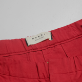 MARNI Womens Trousers Red Regular Tapered Viscose W38 L25