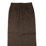 CARLA CARINI Check Womens Trousers Brown Straight 90s Wool W30 L30