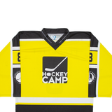 OCHSNER HOCKEY Signed Mens Jersey Yellow 3/4 Sleeve V-Neck L