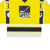 OCHSNER HOCKEY Signed Mens Jersey Yellow 3/4 Sleeve V-Neck L