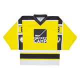 OCHSNER HOCKEY Signed Mens Jersey Yellow 3/4 Sleeve V-Neck L