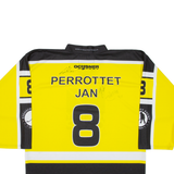 OCHSNER HOCKEY Signed Mens Jersey Yellow 3/4 Sleeve V-Neck L