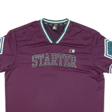 STARTER Black Label Mens Jersey Maroon V-Neck L