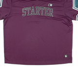 STARTER Black Label Mens Jersey Maroon V-Neck L