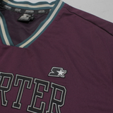STARTER Black Label Mens Jersey Maroon V-Neck L