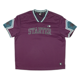 STARTER Black Label Mens Jersey Maroon V-Neck L