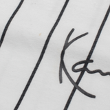 KARL KANI Cropped Striped Womens T-Shirt White XS