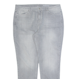 THE WHITE COMPANY Brompton Fit Womens Jeans Grey Boyfriend Stone Wash W34 L30