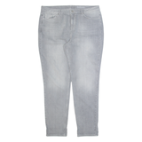 THE WHITE COMPANY Brompton Fit Womens Jeans Grey Boyfriend Stone Wash W34 L30