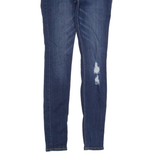 HOLLISTER Distressed Womens Jeans Blue Slim Skinny Stone Wash W25 L28