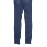 HOLLISTER Distressed Womens Jeans Blue Slim Skinny Stone Wash W25 L28
