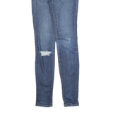 J BRAND Distressed Womens Jeans Blue Slim Skinny Stone Wash W26 L30