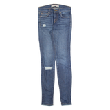 J BRAND Distressed Womens Jeans Blue Slim Skinny Stone Wash W26 L30