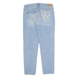 HOLLISTER Distressed Womens Jeans Blue Slim Tapered Stone Wash W30 L27