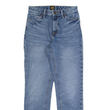LEE Womens Jeans Blue Regular Mom Stone Wash W25 L28