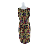 SAG HARBOUR Womens Shift Dress Black Floral Sleeveless Knee Length S