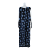 SAG HARBOUR Womens Shift Dress Black Floral Sleeveless Long M