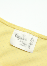 CAPRICE Pockets Womens Shirt Dress Yellow 90s Spotted Knee Length L