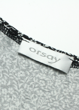 ORSAY Womens A-Line Dress Black Floral Sleeveless Knee Length S