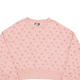 NIKE Loose Fit Cropped Womens Sweatshirt Pink XS
