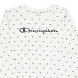 CHAMPION Womens Sweatshirt White L