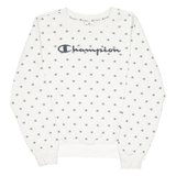 CHAMPION Womens Sweatshirt White L