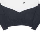 NIKE Cropped Womens Sweatshirt Black XL