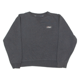 FILA Cropped Womens Sweatshirt Grey Crew Neck M